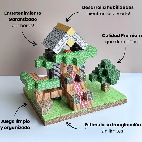 4 Setts Bloqito™ magnéticos - Donde la imaginación le gana a las pantallas