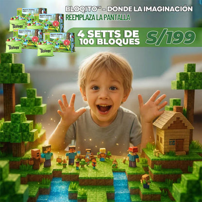 4 Setts Bloqito™ magnéticos - Donde la imaginación le gana a las pantallas